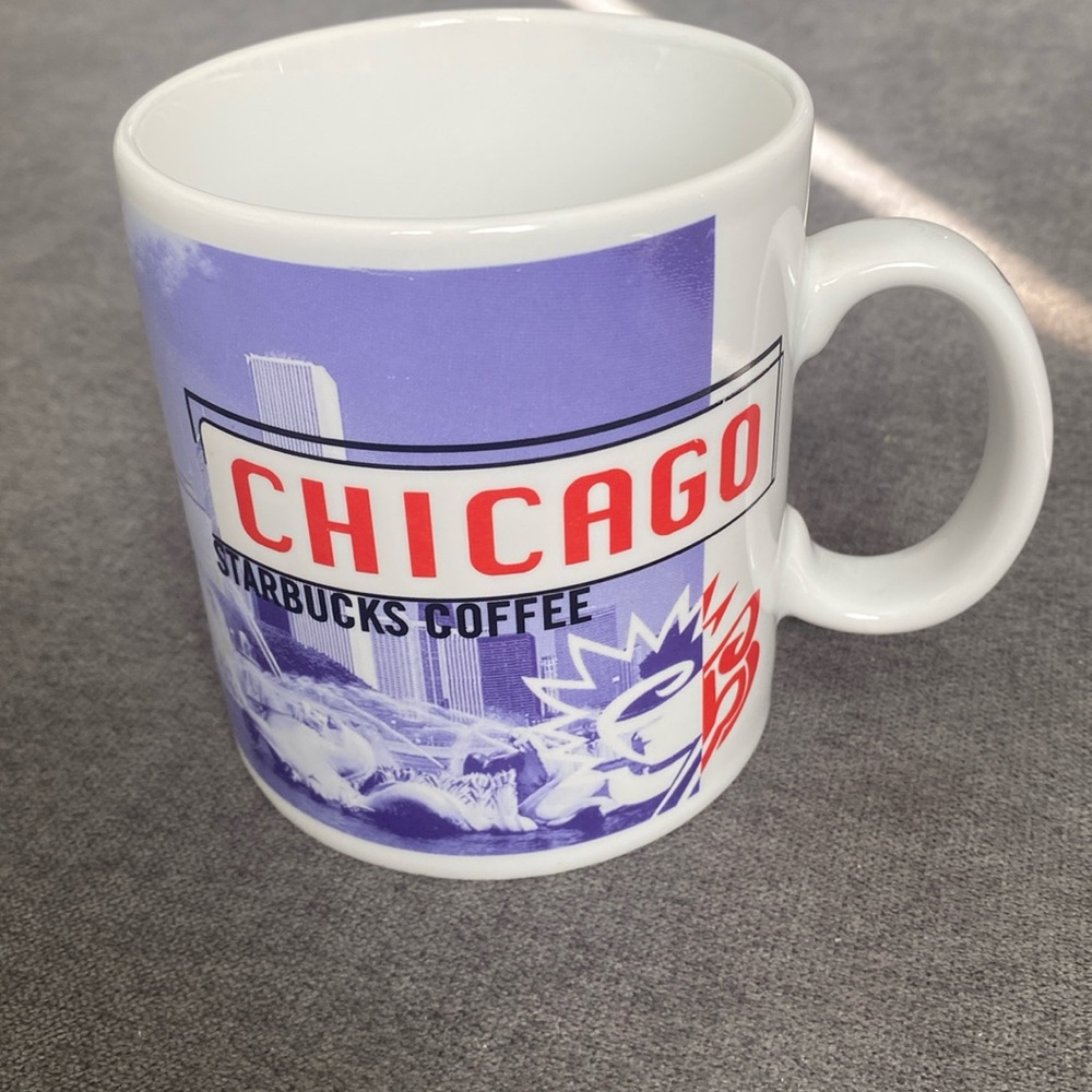 1998 Collector Starbucks Chicago Y2K large mug cup
